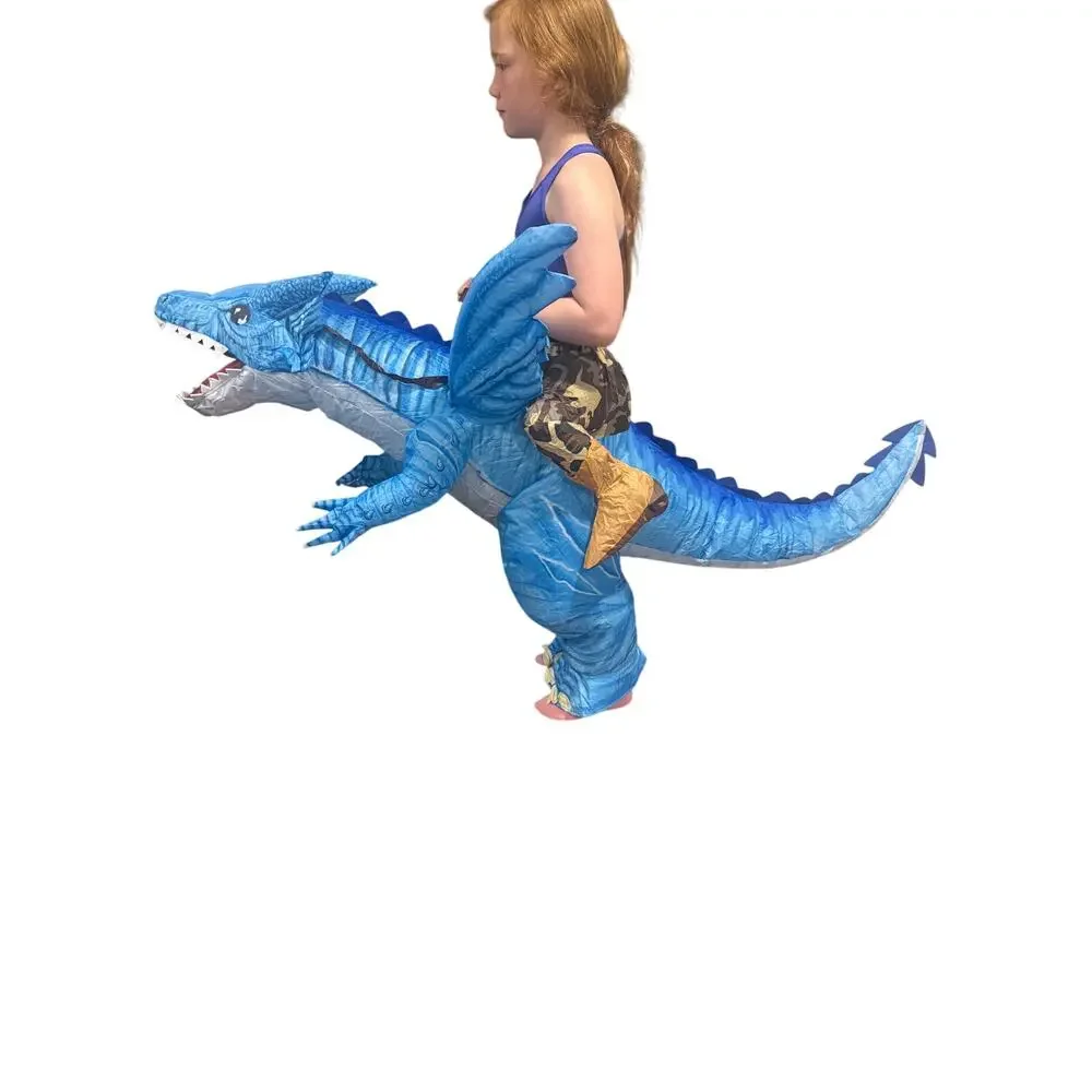 GOOSH Inflatable Dinosaur Costume Kids Boys Girls Funny Blow up 48